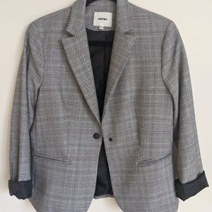 Koton, Plaid Blazer with a snap closure